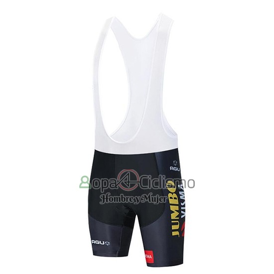 Jumbo Visma Ropa Ciclismo Culotte Corto 2020 Mangas Cortas AMarillo Negro